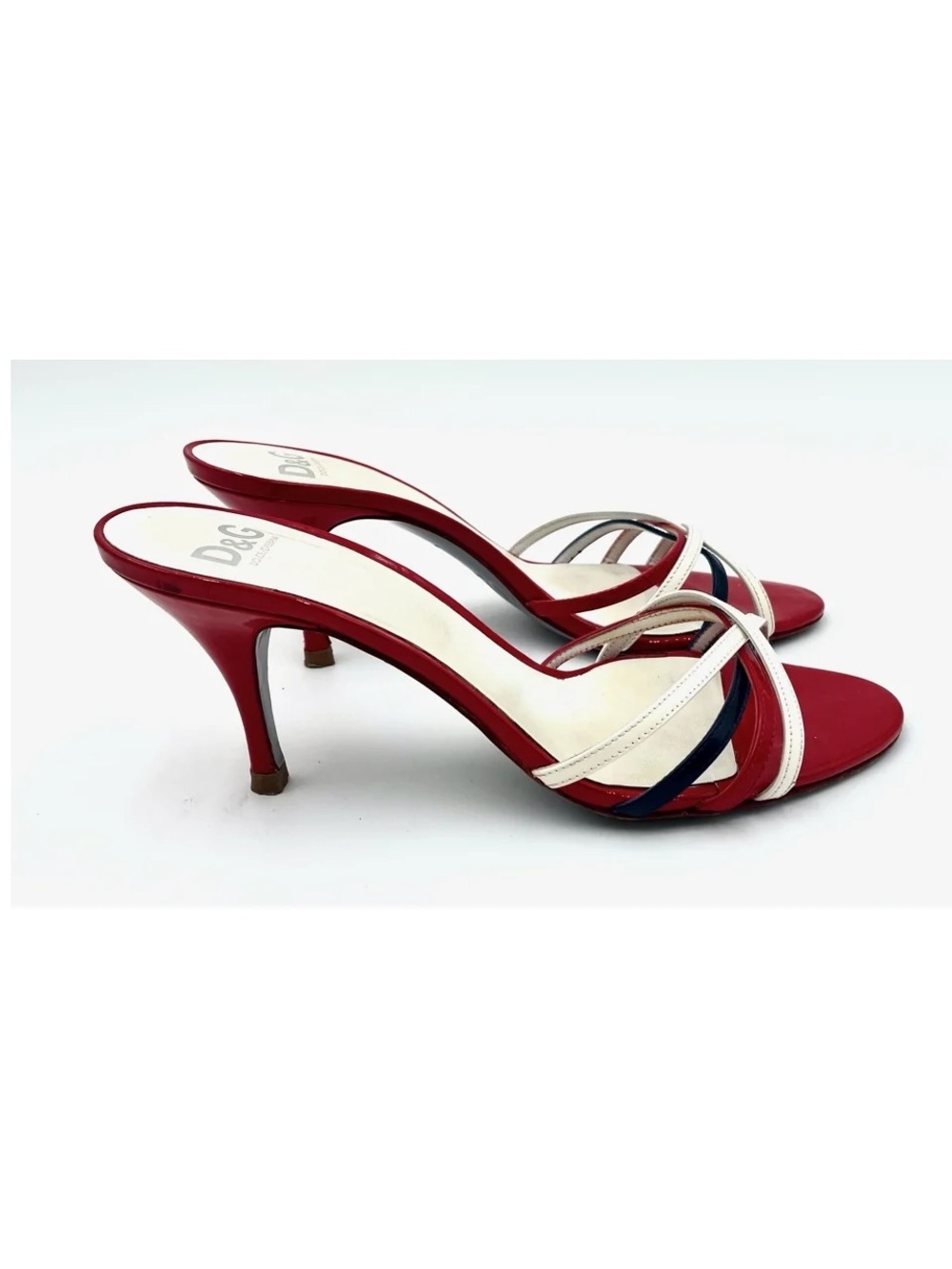 Dolce & Gabanna Multicolor Patent Mule Heels Size 39